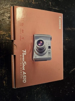 Cámara digital Canon PowerShot A510 3,2 MP plateada sin probar Foto 1 de 4