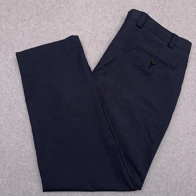Pantalones de vestir Lauren Ralph Lauren para hombre 36x30 azul a cuadros a cuadros 100 % lana preppy Foto 1 de 4