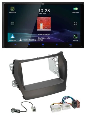 JVC USB Bluetooth 2DIN DAB MP3 Autoradio für Hyundai Santa Fe ab 12 ohne Navi - Bild 1 von 4