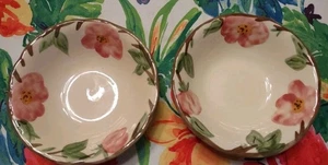 De Colección Franciscana ROSA DEL DESIERTO 5.75" Cereal Sopa Postre Cuenco Inglaterra/Juego de 2 - Imagen 1 de 3