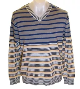 Neu Authentisch Herren French Connection V Pullover Gestreift Übergröße - Imagen 1 de 2
