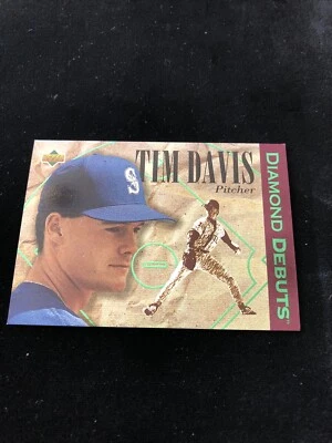 Tim Davis P Seattle Mariners 512 Upper Deck Diamond Debuts Baseball Card 1994 - Image 1 of 2