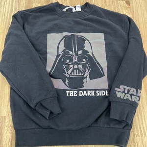 H&M Unisex Star Wars Darth Vader Sweatshirt Size 8/10  - Picture 1 of 7