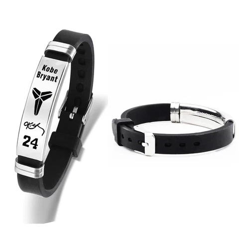 Kobe Bryant Mamba 24 Silicone Wristband Bracelet Adjustable Cover