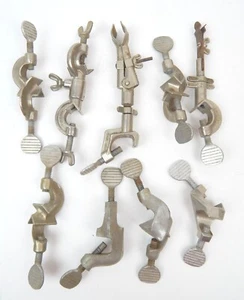 1G Set Of Gastaloy Fisher Industrial Medical Metal Clamps 9 Pcs Vintage - Picture 1 of 6