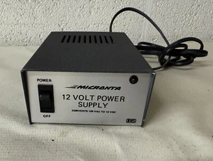 Vintage MICRONTA - 12 Volt Power Supply - CONVERTS 120 VAC to 12 VDC - #22-127C - Picture 1 of 3
