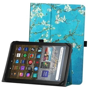 Universal Case for 9inch 10inch Tablet, Stand Folio Protective Apricot Flower - Picture 1 of 7