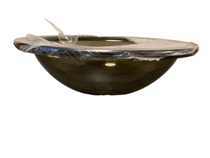 Vitraform Freestanding Large Oval Glass Sink 20.5" x 16" Clear Polished Finish - Picture 1 of 14