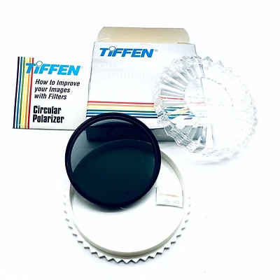 MINT NOS Tiffen 72mm Circular Polarizer Filter with Case, Insert & Box JAPAN - Image 1 of 4