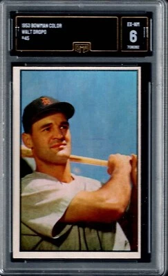 Bowman #45 1953 Walt Dropo, GM 6 - Tigres de Detroit Foto 1 de 2