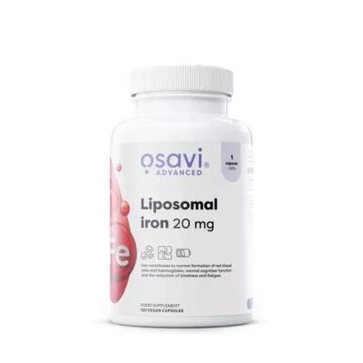 Osavi, Liposomal Iron 20 mg - 120 vegan capsules