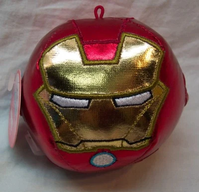 HALLMARK FLUFFBALLS Marvel IRON MAN 3" PLUSH BALL ORNAMENT Stuffed Toy NEW - Image 1 of 4