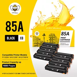 Toner 8 pezzi CE285A 85A compatibile per HP 85A LaserJet P1102 M1212NF M1217NFW - Foto 1 di 6