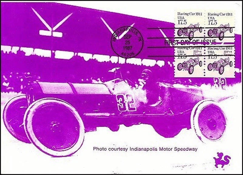 Sc. 2262 17.5¢ Racing Car coil Dragon Cards FDC – 2 versions - Image 1 of 1