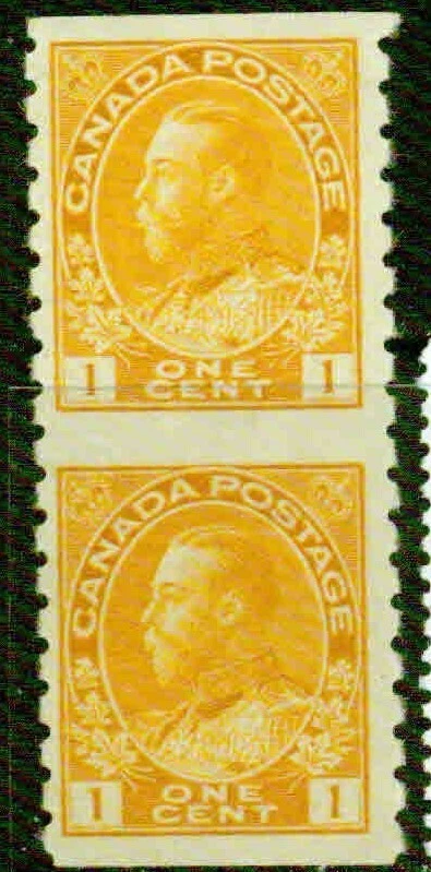 CANADA  – 1924  – IMPERF. VERT. PAIR   – F-VF  (*) - Image 1 of 1
