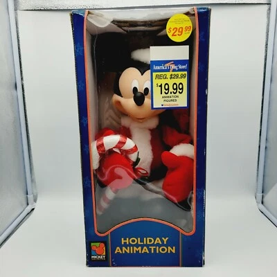 MIckey Unlimited 1996 18" Santa's Best Holiday Animation Mickey Mouse Walgreens - Image 1 of 4