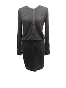 Vince Dress Blue Grey Knit Above The Knee Waist Tie - Picture 1 of 4