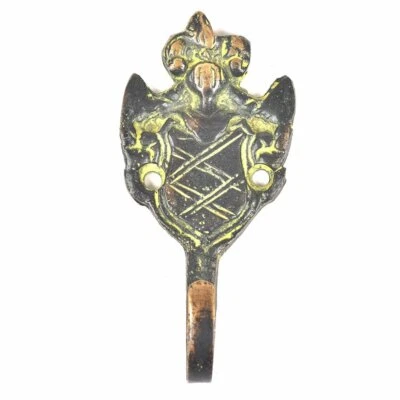 Nuevo Perchero Multicolor Antiguo Perchero Latón Gancho de Pared Ganchos para Toallas Florales Foto 1 de 2