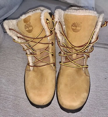 Para mujeres TIMBERLAND Flannery Piel de oveja Nubuck Botas Zapatos de caña alta 5.5 Foto 1 de 4