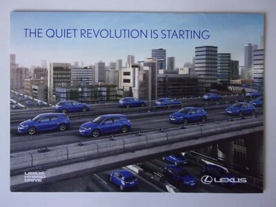 LEXUS CT 200h orig 2011 UK Mkt Small Format Sales Brochure - CT200h - Image 1 of 3