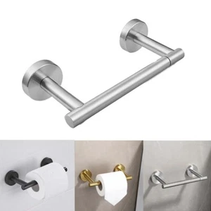 Soporte de papel higiénico SUS304 baño doble poste pivotante soporte de pañuelos redondos EE. UU. - Imagen 1 de 16