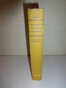 Mathematical Recreations and Essays 1947 W.W. Rouse Ball Rare Book Math B161 - Picture 1 of 7