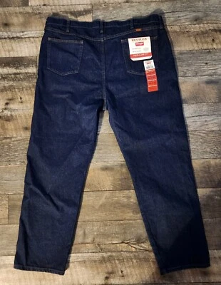 NEW Wrangler Rustler Jeans Mens 46X30 Big & Tall Regular Work Denim Straight - Image 1 of 3