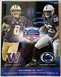 2017 FIESTA BOWL PROGRAM PENN STATE VS. HUSKIES NCAA FOOTBALL CHAMPIONS - Picture 1 of 1