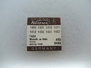 Winkelhebel + Schraube Kasper 1400, 1410, 1411, 1450, 1452, 1464, part 443, 5443 - Picture 1 of 2