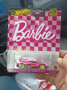 2024 Hot Wheels Premium Barbie 65th *Corvette C8.R* Pop Culture/Real Rider Tires - Picture 1 of 6