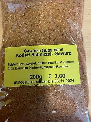 Kotelett-Schnitzel Gewürz 200g -OHNE ZUSATZSTOFFE- Gewürze Gütermann • 3.60€
