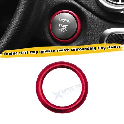Botón de arranque del motor rojo anillo envolvente decoración moldura para Mercedes Benz CLA GLA Foto 1 de 4