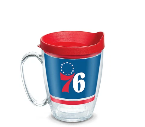 Philadelphia 76ers Tervis Coffee Mug Travel Tumbler 16 ounce Cover
