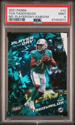 Tua Tagovailoa 2021 Panini Player of the Day - Kaboom #13 /99  - Image 1 of 3