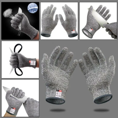 Schnittfeste Schnittschutz Handschuhe für Metzger Küche Glas Arbeit S-XL DE - Bild 1 von 4
