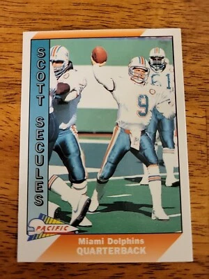 Scott Secules ROOKIE 1991 Pacific #282 RC Miami Dolphins NFL  B1 - Image 1 of 2