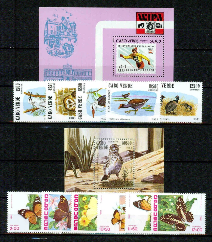 CABO VERDE -1981-1982 -3 CPL. CONJUNTOS - EN MUY BUEN ESTADO ** Foto 1 de 1