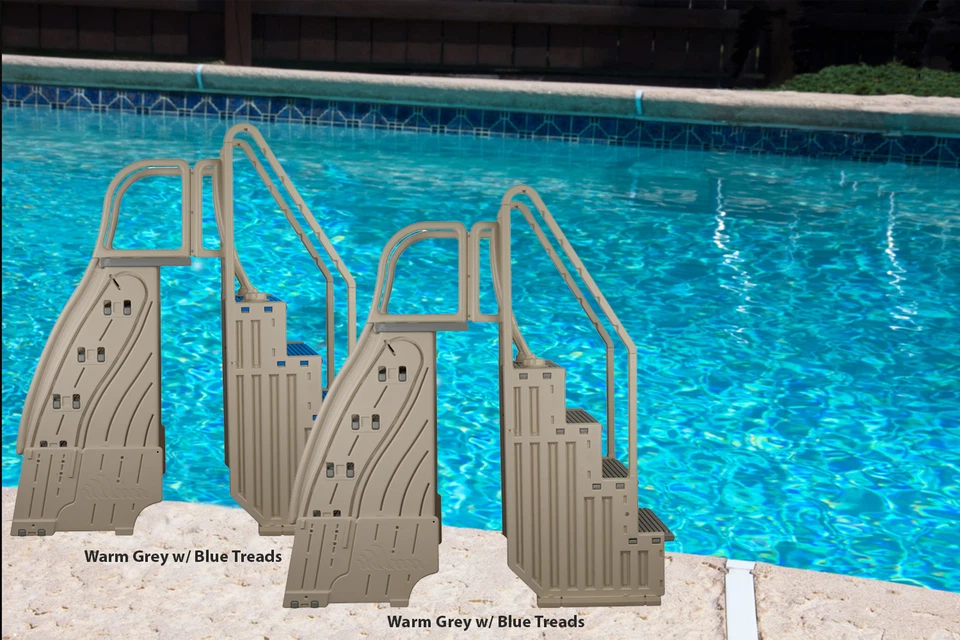 Sistema de entrada a piscina sobre el suelo Confer con escalón en la piscina - Elige el color Foto 1 de 1