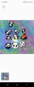 Adorable Panda & Friends 10 Piece Set Shoe Charms for Crocs - Picture 1 of 1