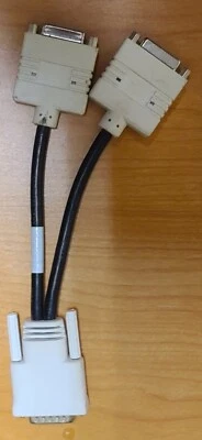 Genuine HP 338285-009 DMS-59  to Dual DVi Video Adapter Y-Splitter Cable - Image 1 of 3