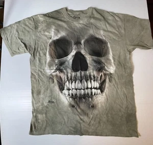 THE MOUNTAIN SKULL David Penfound 2013 T-SHIRT ADULT XL Gray Green HALLOWEEN - Picture 1 of 7
