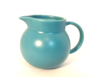 Corelle Coordinates Stoneware Pitcher/Vase Turquoise Blue 2.5" High - Picture 1 of 6