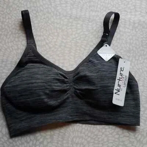 Reggiseno allattamento Nurture by Lamaze maternità senza cuciture comodo grigio taglia small nuovo - Foto 1 di 7