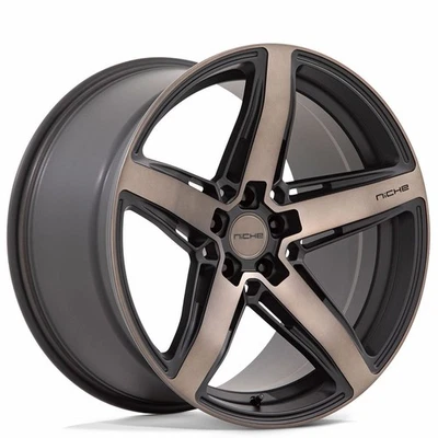 20x10.5" Niche Wheels M271 Teramo Matte Black with Double Dark Tint Rims (S04) Foto 1 de 4