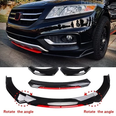 For Honda Accord Crosstour 2010-2015 Glossy Front Bumper Lip Spoiler Splitter — 第 1/4 张图片