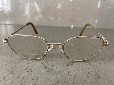 Monturas de gafas Laura Ashley SOLO Sally Harvest 50-18-130 dorado borde completo de colección Foto 1 de 4