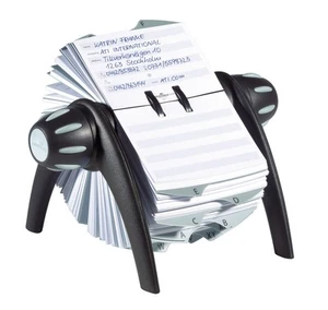 TELINDEX, Black Flip Rotary Address Card File, 500 Double-Sided Cards, 25 Alp... - Picture 1 of 7
