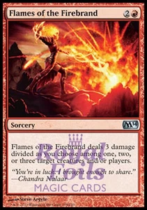 Flames of the Firebrand 2x FOIL MTG M14 Core Set Uncommon MINT red - Picture 1 of 1