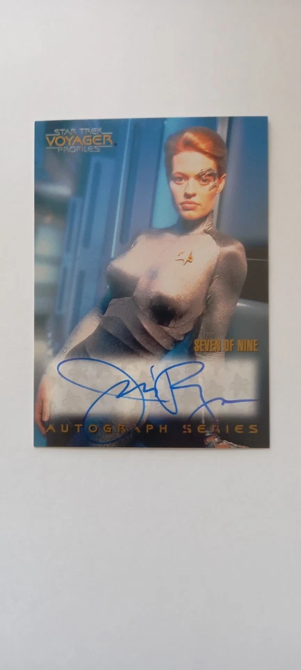 1998 Star Trek Voyager Profiles Autograph Jeri Ryan Seven of Nine - Bild 1 von 2