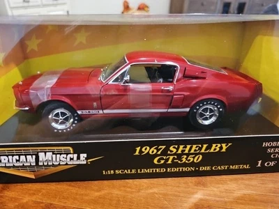 American Muscle 1/18 1967 Shelby GT-350 fundido a presión Foto 1 de 4